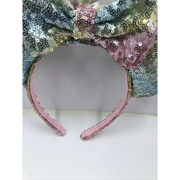 Disney Parks Unicorn Minnie Mouse Ears Headband-pastel Sequin Bow Horn - Picture 4 of 16
